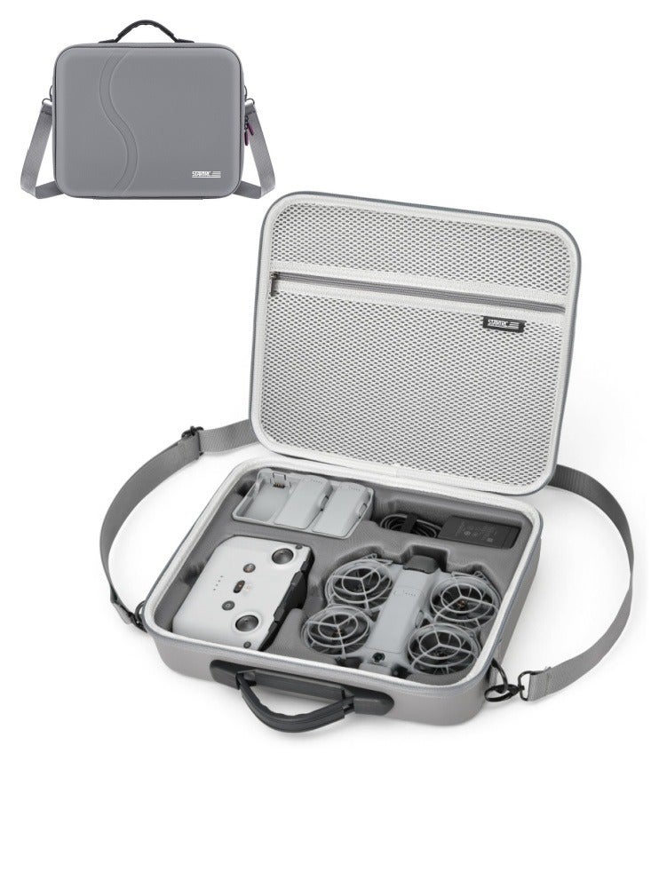 ستارت آر سي حقيبة حمل طائرة DJI Neo 2 بدون طيار، حقيبة كتف محمولة واقية من البولي يوريثين لطائرة دي جي آي نيو 2 مجموعة الطيران الإضافية، متوافقة مع جهاز التحكم عن بعد RC-N3 / RC-N - Image 1